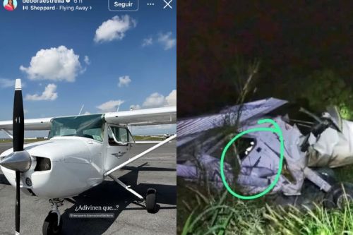 Débora Estrella, avioneta, conductora, fallece, accidente aéreo