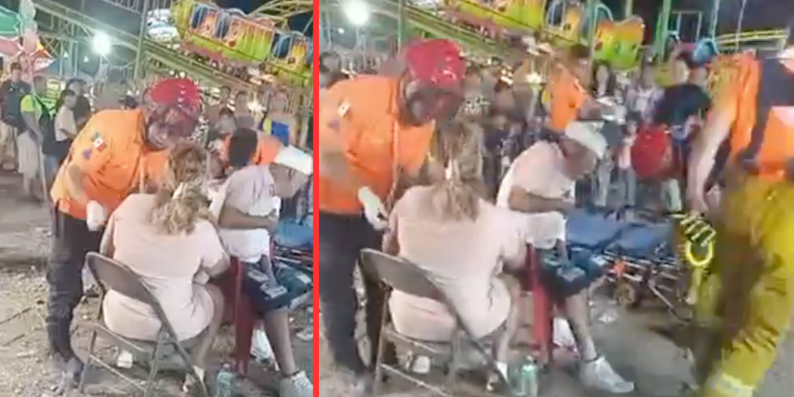 juego mecánico, juárez, el gusanito, lesionados, falla