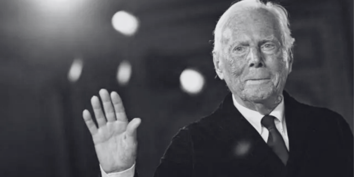 giorgio armani, legado, moda, fallece