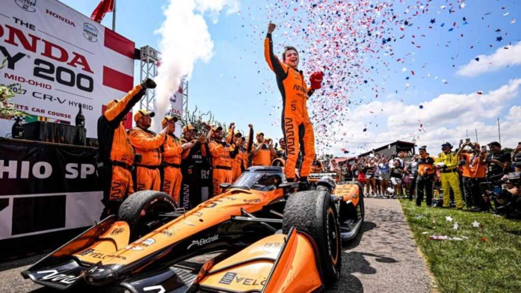 Pato Oward gana en Mid Ohio
