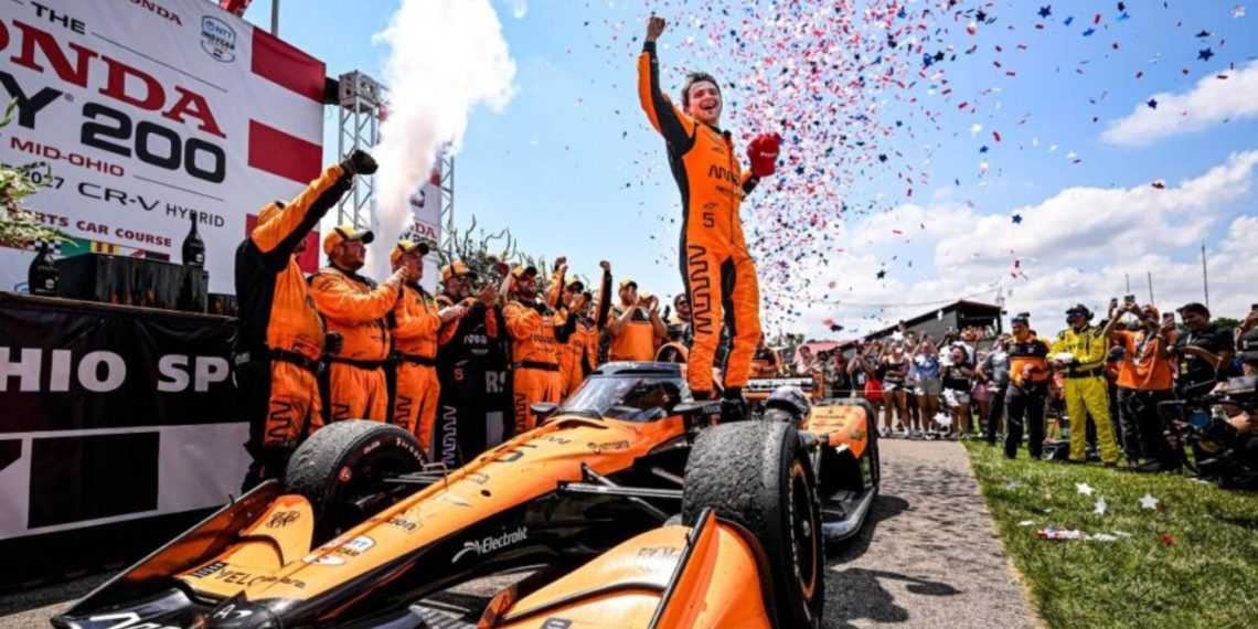Pato Oward gana en Mid Ohio
